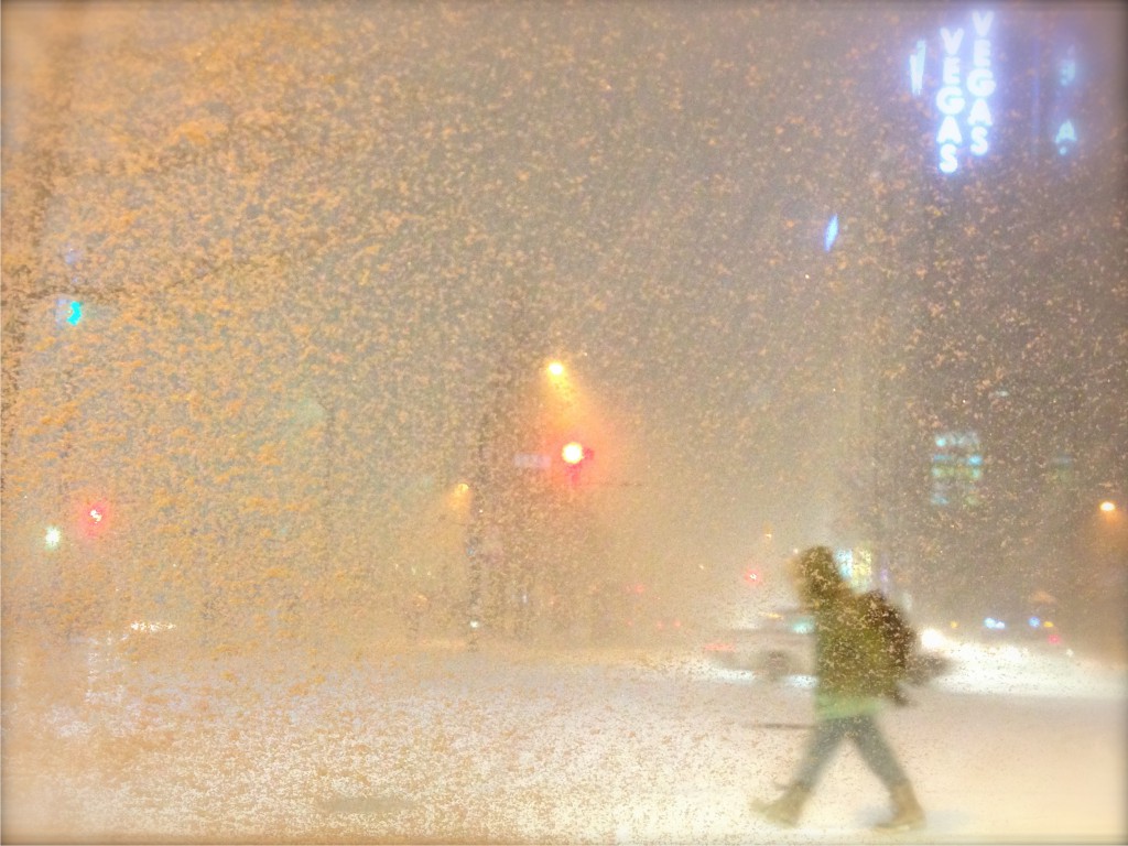 Submitted by Chris Donnelly, who writes: "I snapped this shot with my iPhone outside Sapporo Station. It was the first big snowfall for the season. It sums up the Sapporo winter experience pretty well."
