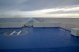 Another look at the rear deck, zoomed in on the helipad. 