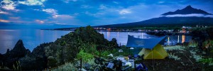 Rishiri free camping panorama