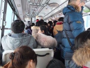 The bus gets really crowded so try to line up early. 